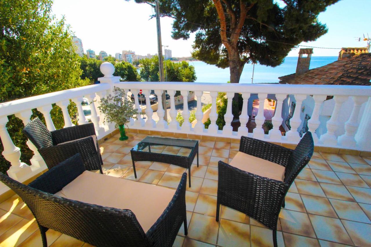 Great Villa, Sea Views, 20 Secs Walk To The Beach, Bbq, 9 People, 5 Mins Car From Alicante City Center, Sailing Club 3 Mins Walk Bagian luar foto